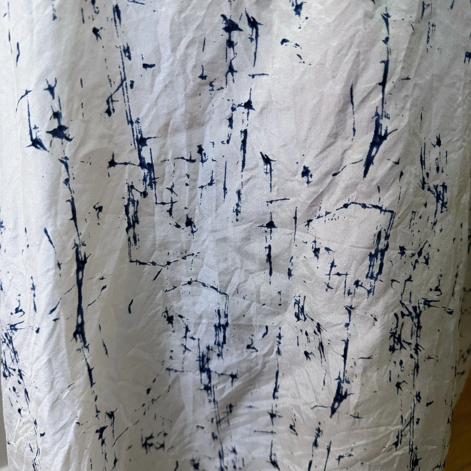 Eileen Fisher Silk Speckled Splatter Scoop Neck Tank Top Pocket Preppy Sz M - Image 10