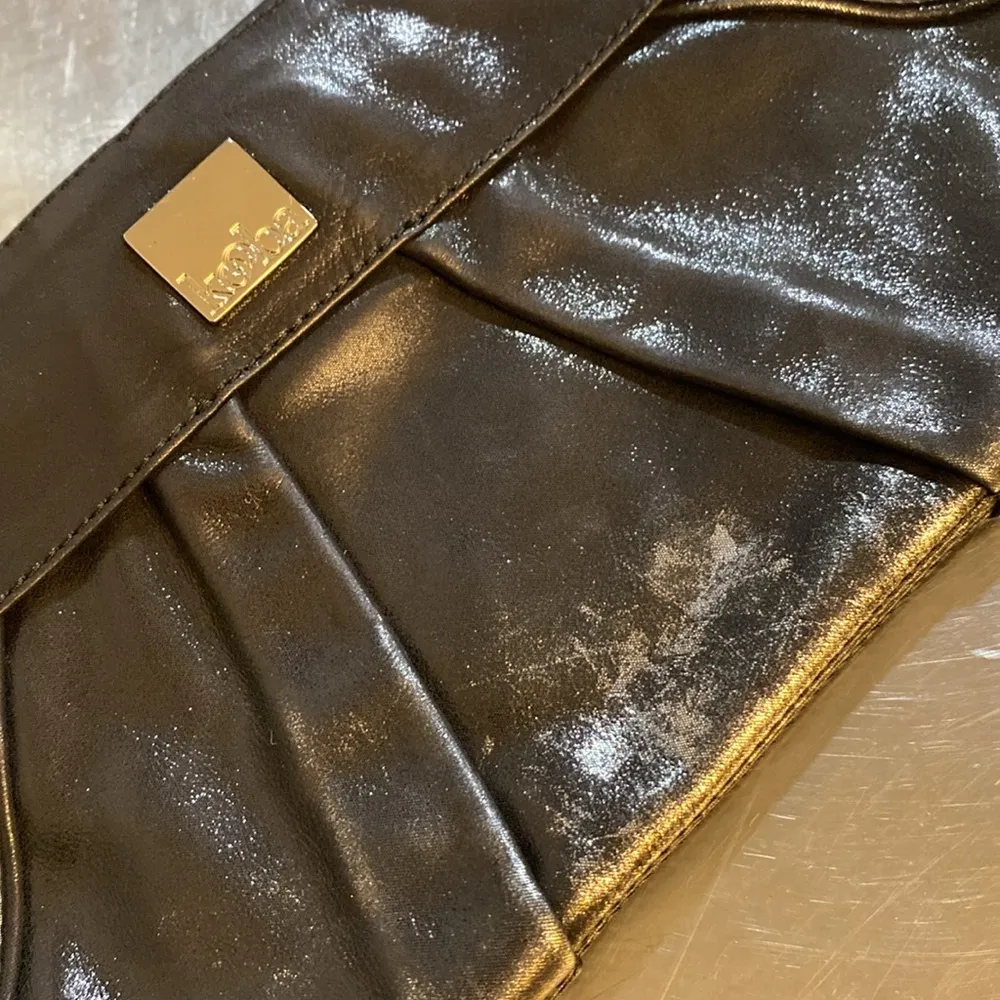 Kooba Black Silver Leather Clutch - Image 5