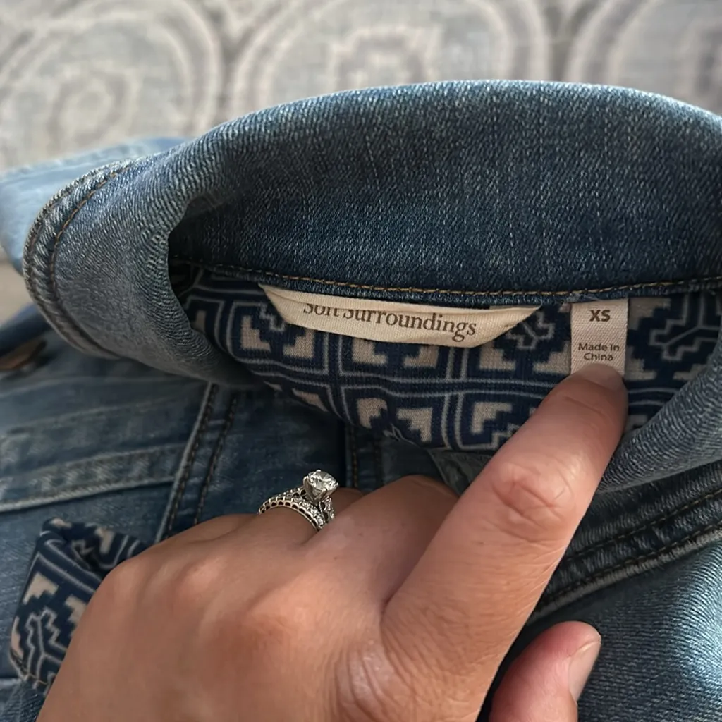Soft Surroundings‎ The Ultimate Denim Jacket size XS - Image 2