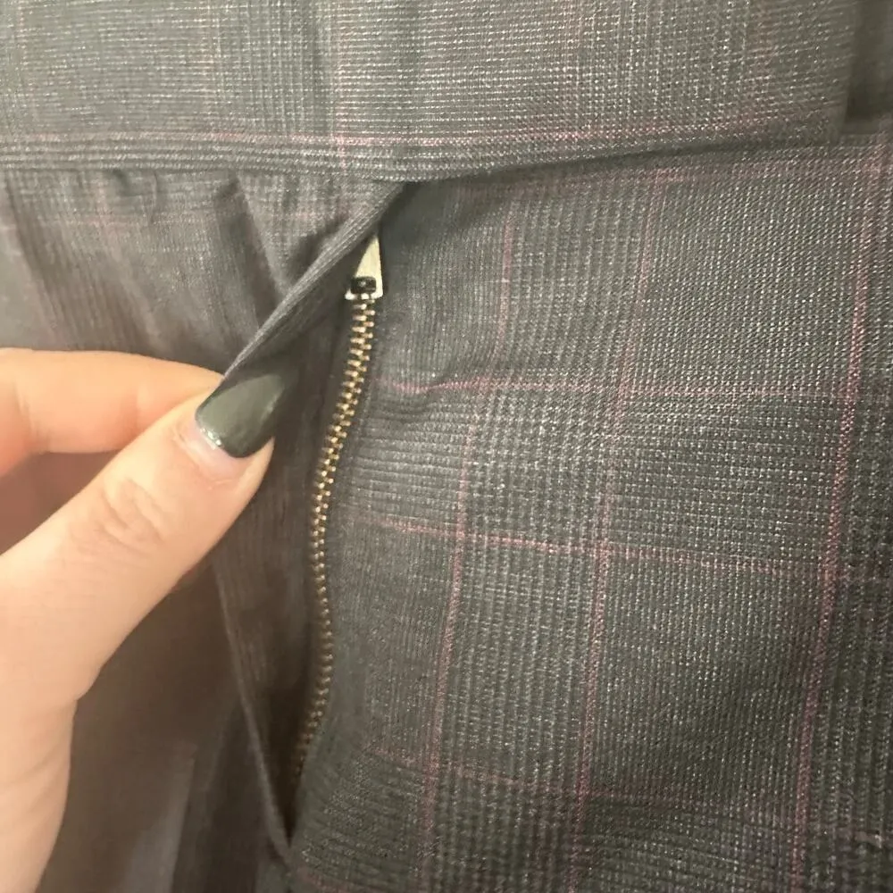 Stella McCartney Plaid Gray Wool Trousers Size 36 - Image 7