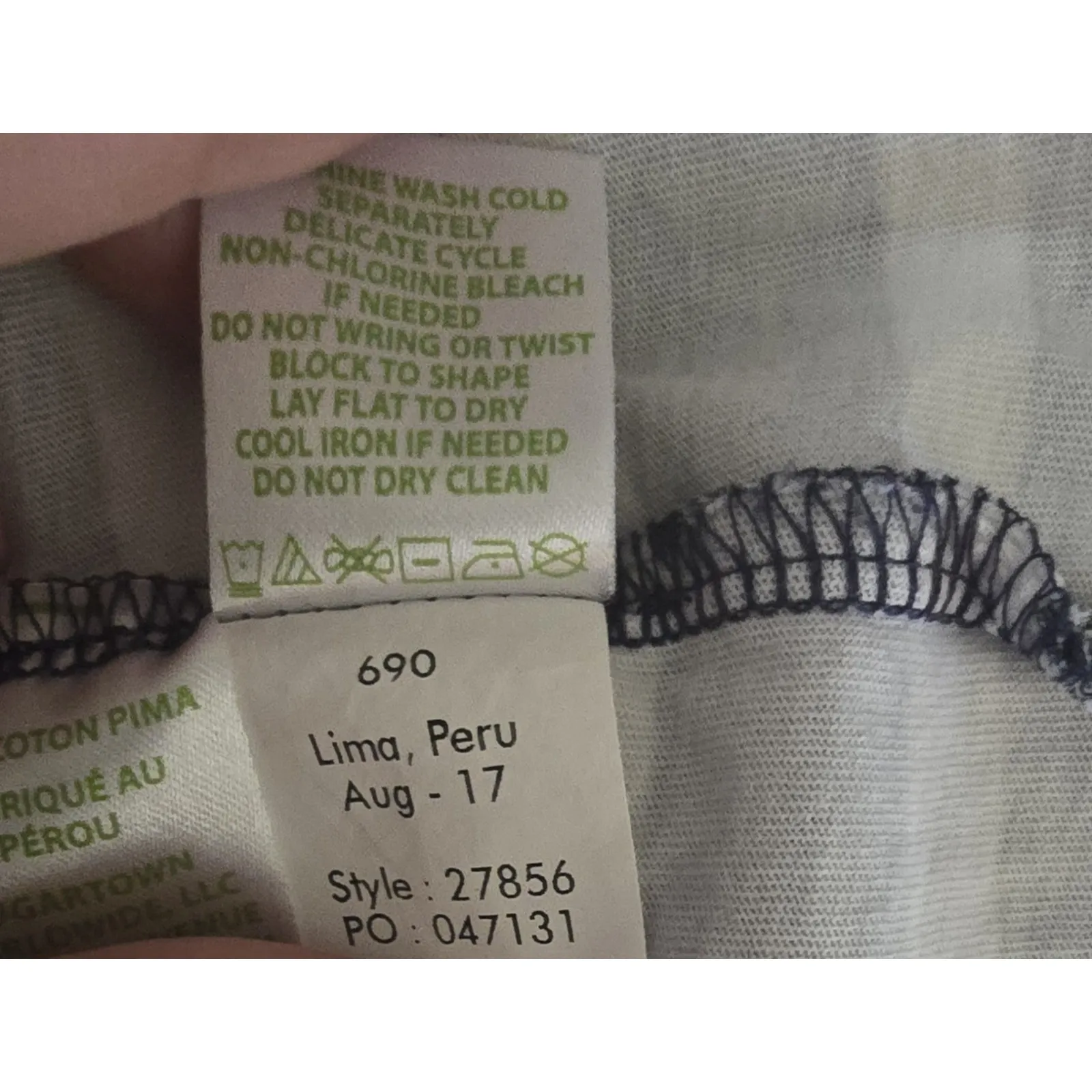 Lilly Pulitzer Womens Pima Cotton‎ Floral Stripe Long Sleeve Dress XXS - Image 10