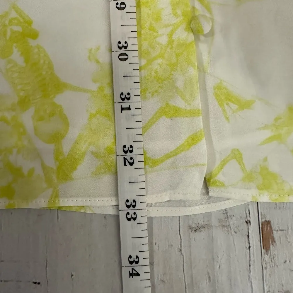 Allsaints Demi Marama Mini Casual Dress Size US 8 Citrus Yellow - Image 12