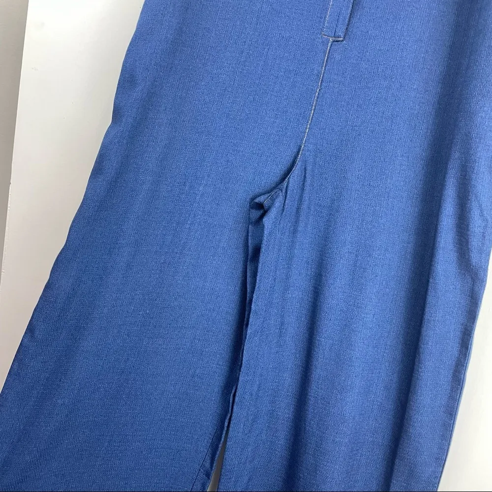 NWT Splendid Crosshatch Chambray Denim Button Up Jumpsuit Sz Small - Image 12