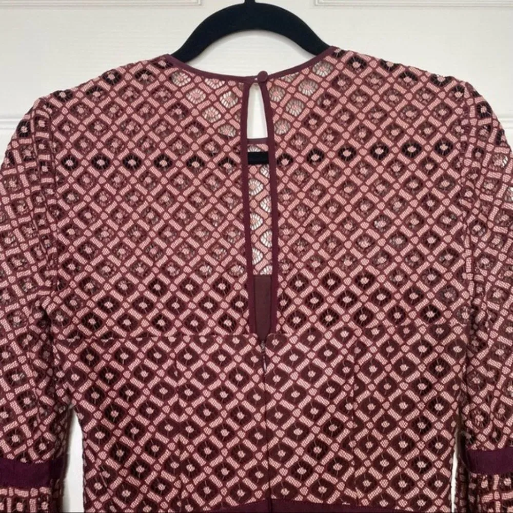 cinq a sept Cossette Lace Bell-Sleeve Dress - Image 13