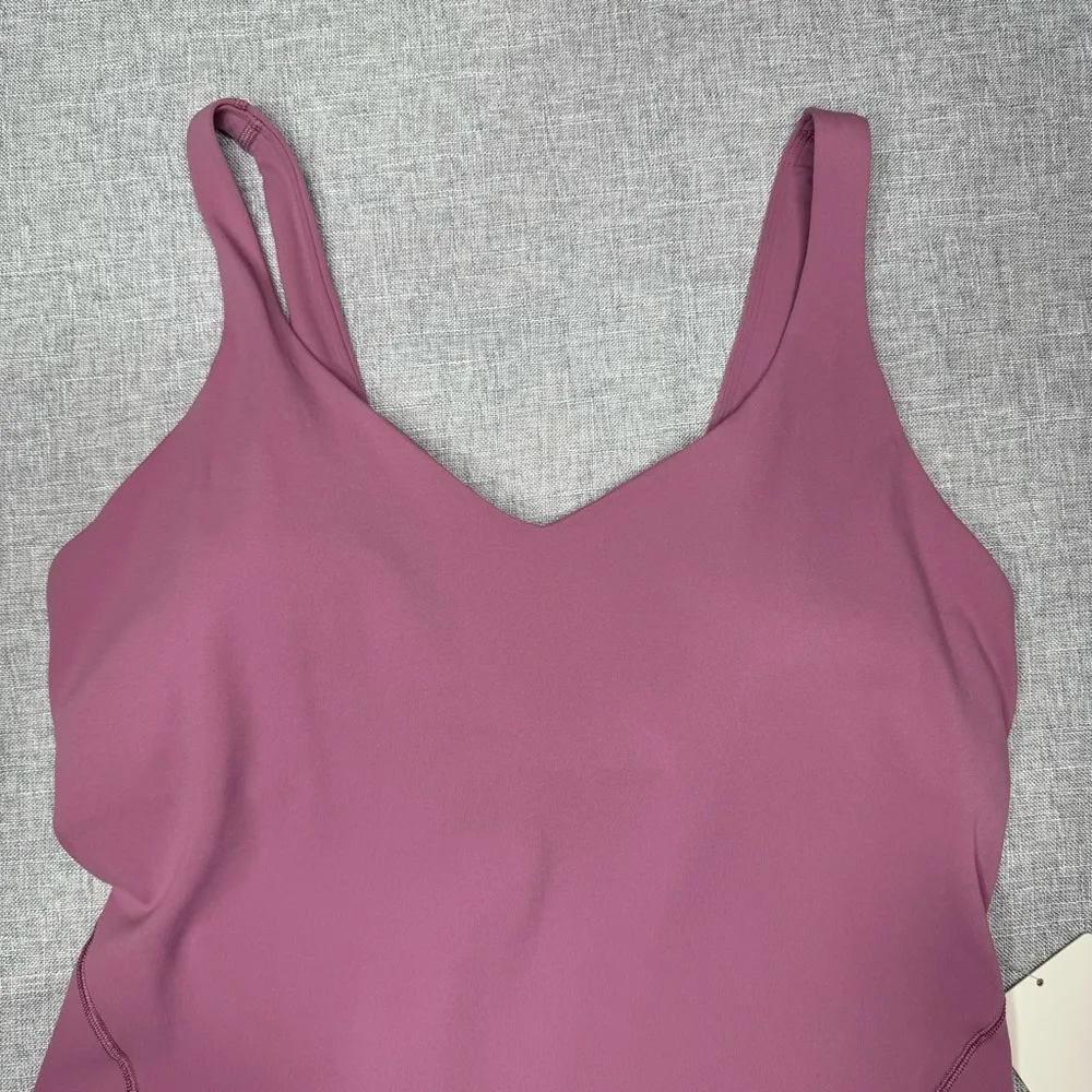 Lululemon Align Nulu Bodysuit Sleeveless Velvet Dusk Purple Size 14 NWT - Image 3
