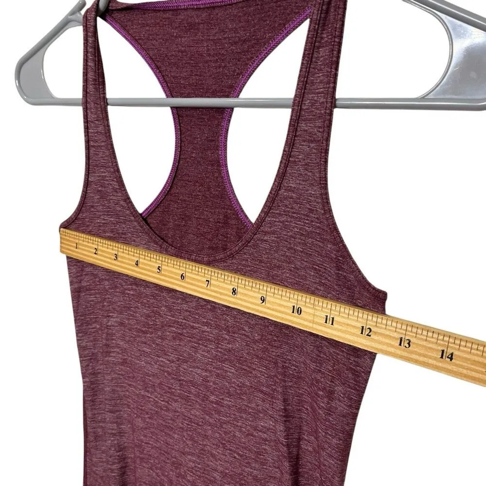 Lululemon Cool Racerback Tank Top Women’s Size XS Bordeaux Athletic Sleeveless - Image 6