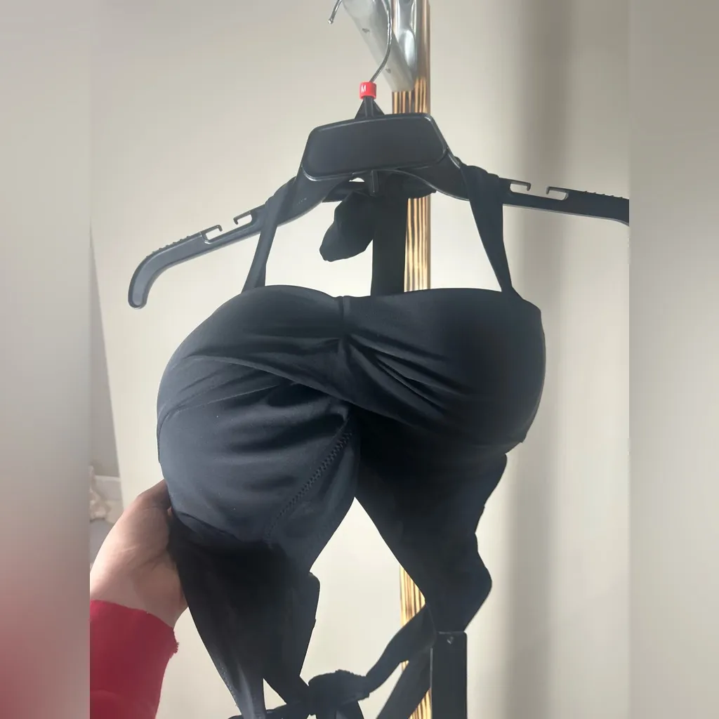 Tempt Me Black Halter Bikini Top Size XL - Image 4