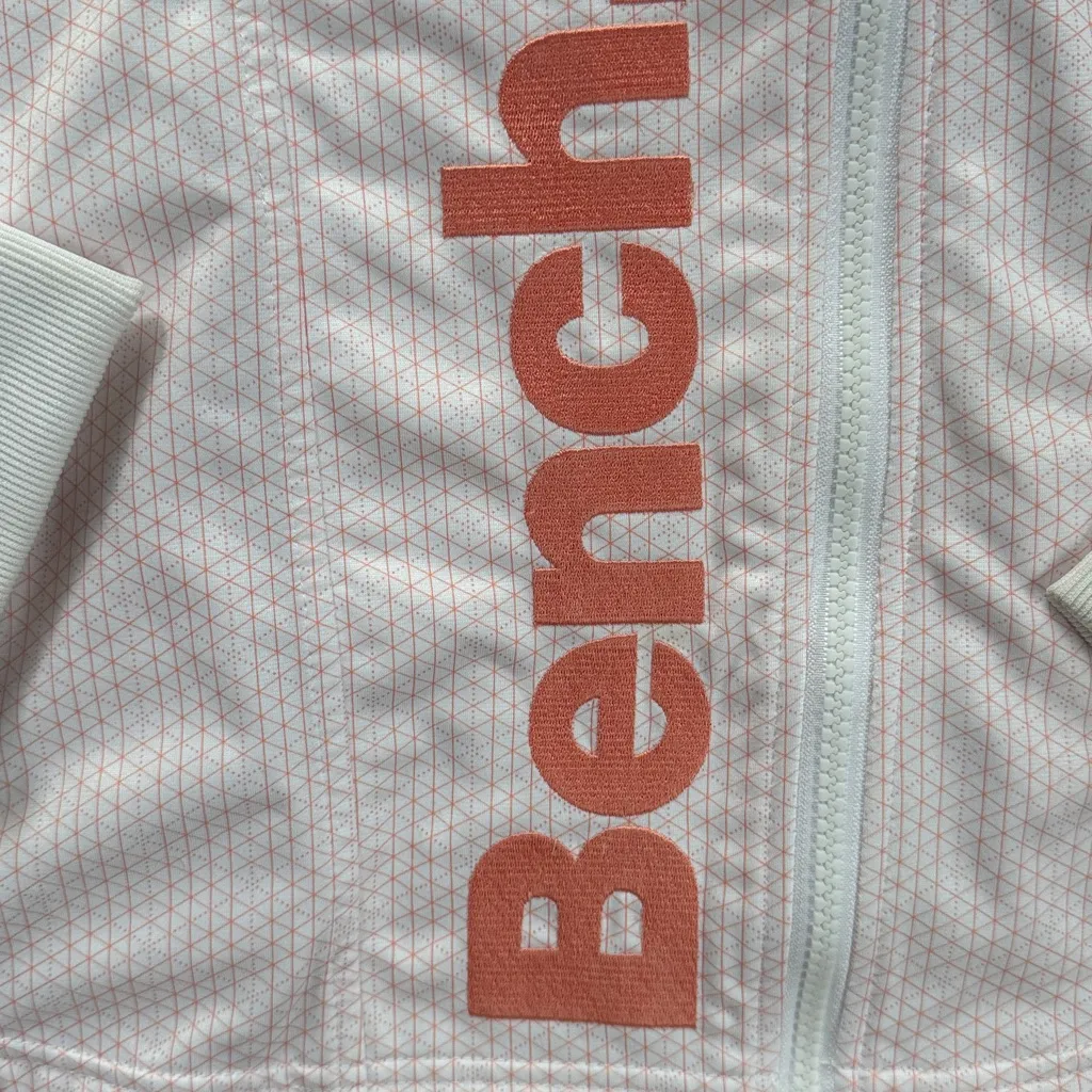 Bench Light Pink Zip-Up Jacket Size XL Athletic Printed Funnel Neck - Image 5
