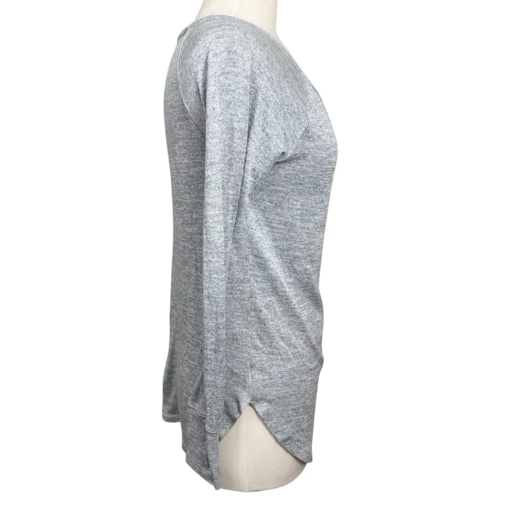 Athleta Oversized Long Sleeve Shirt Gray XS - Image 4