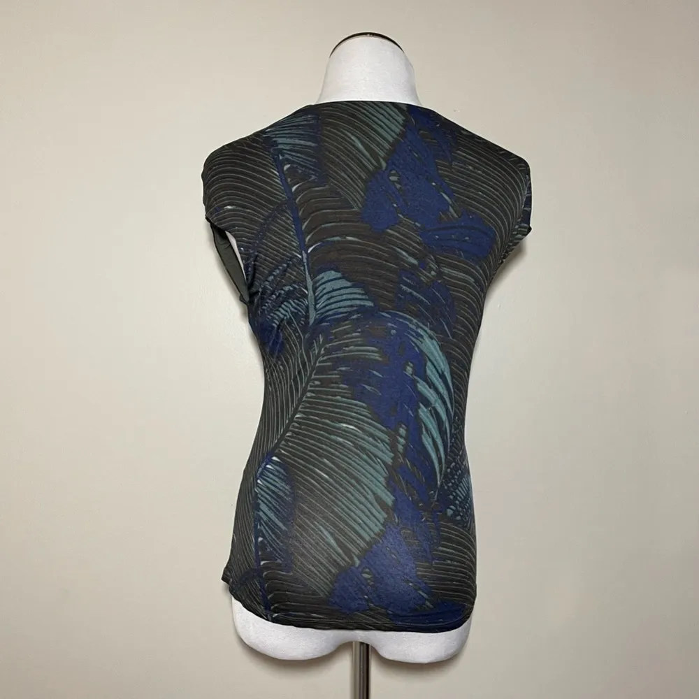 MaxMara Multicolor Printed Stretch Wrap Top - Image 5