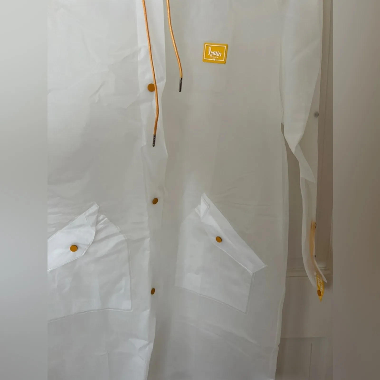 Amazon TPU Clear Transparent Hooded Raincoat Jacket Poncho - large - Image 5