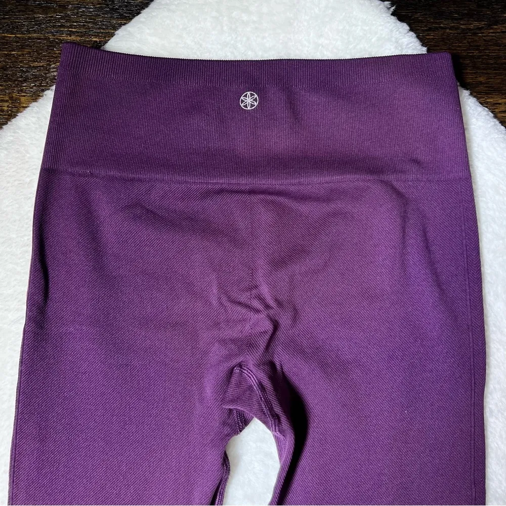 GAIAM Purple Cropped High Rise Leggings - Image 6