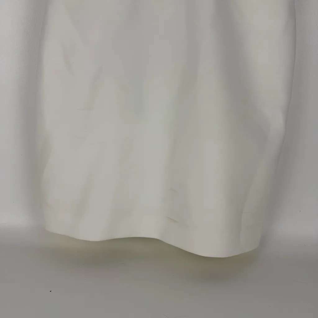 Zara White Mini Dress with Black Bow Straps - Image 7