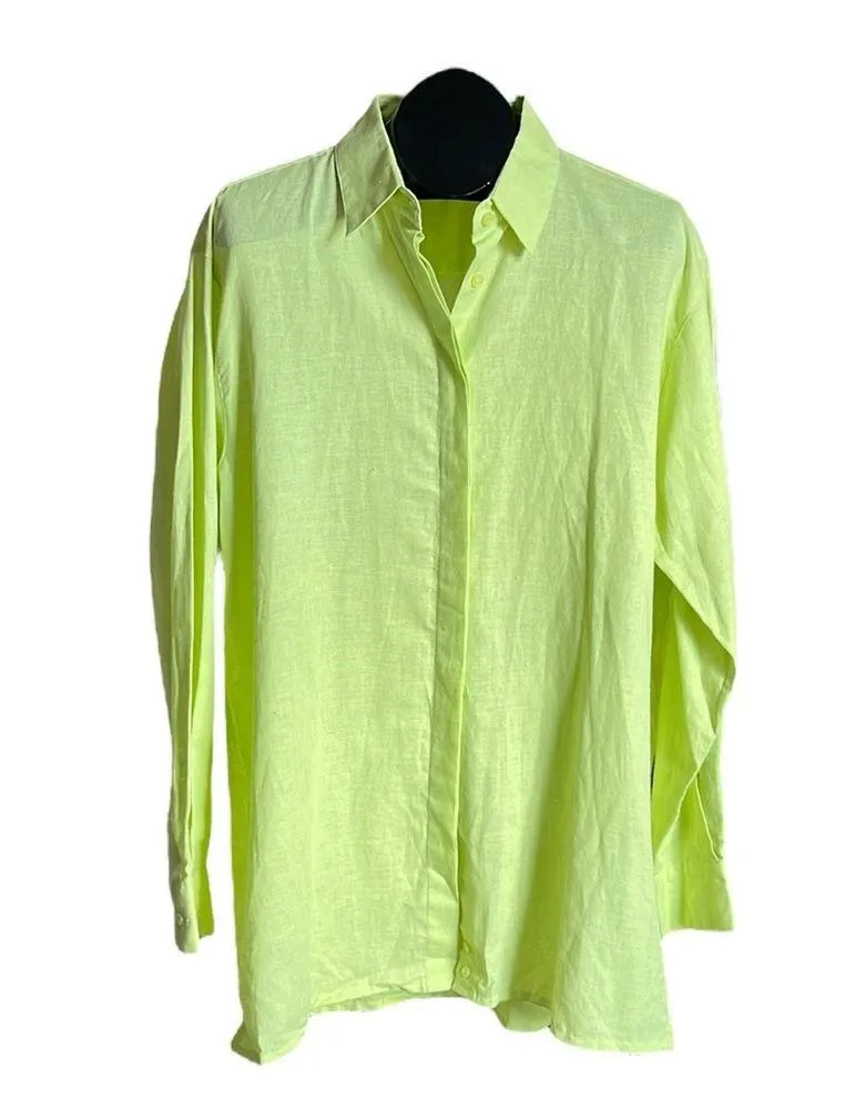 Harve Benard Linen button down Blouse - Image 7