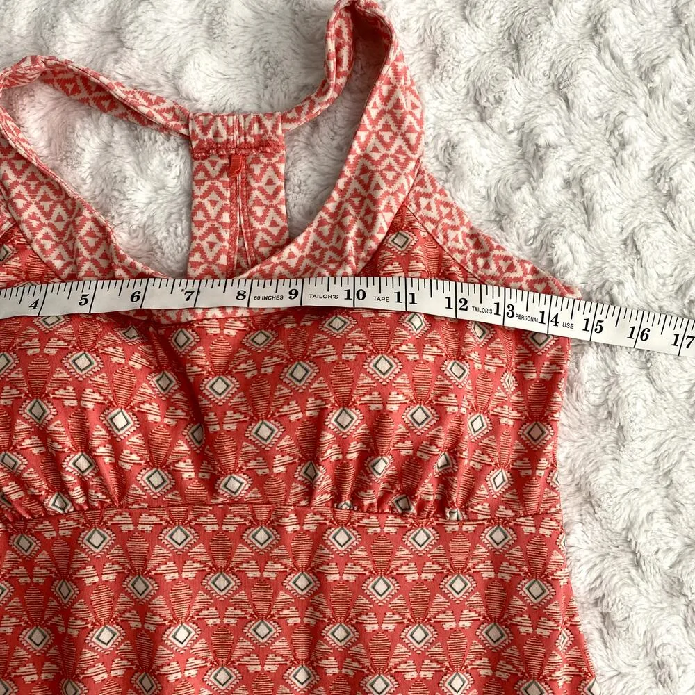 Prana Coral Orange Safari Racerback Build-in-bra Athletic Outdoor Dress S - Image 6