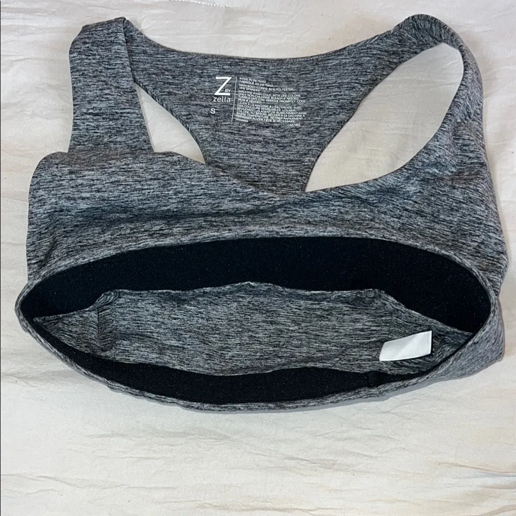 Z By Zella Gray Seamless Sports Bra with Racerback Support - Image 6