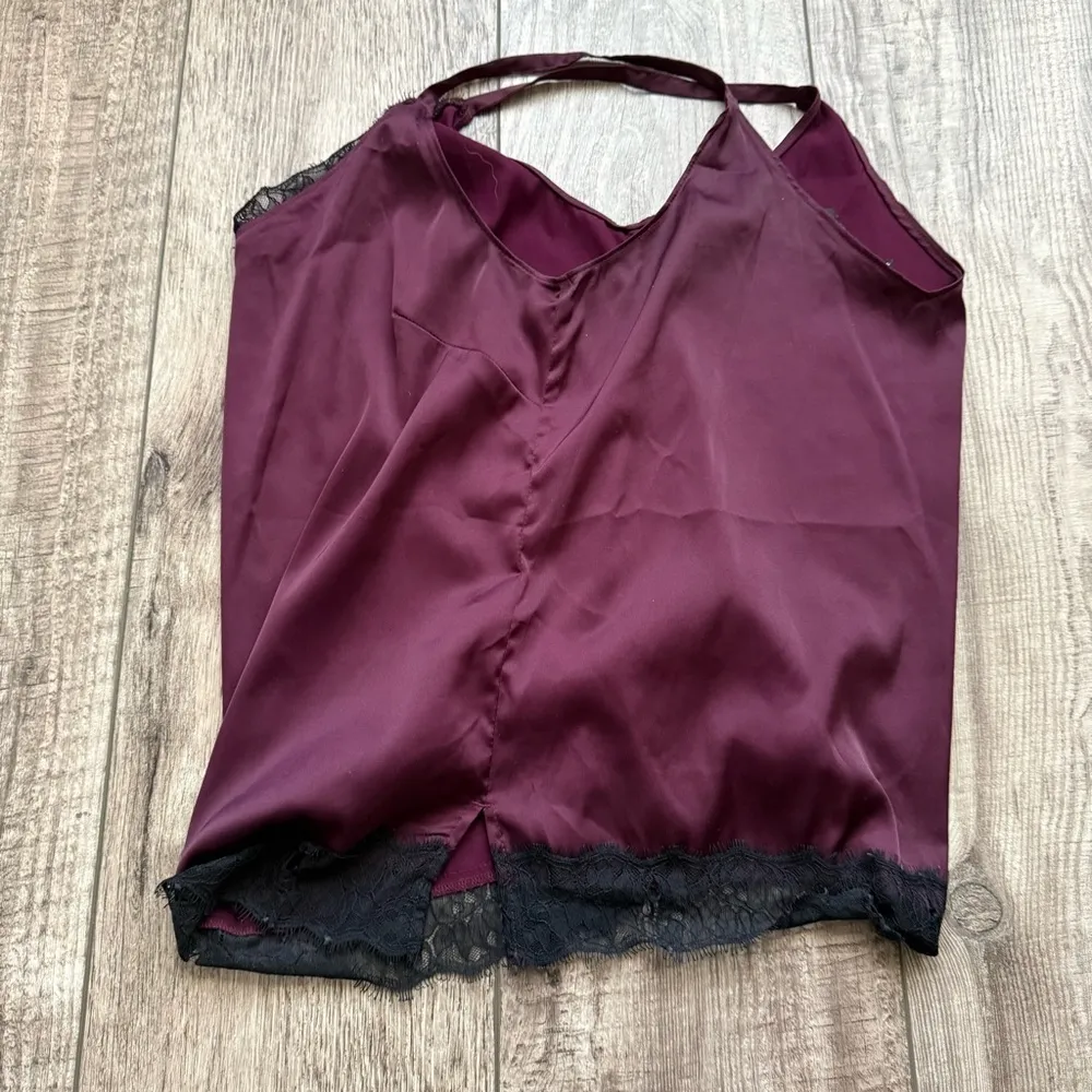 Merlot satin lace trimmed cami - White House Black Market - Image 5