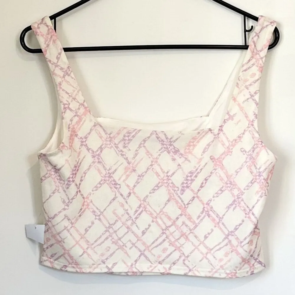 NWT Abound by Nordstrom Bustier Cream Crop Top - Size: L - Image 6