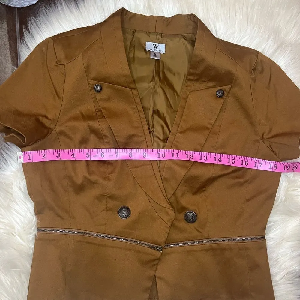 Worthington brown/mustard blazer size medium - Image 6