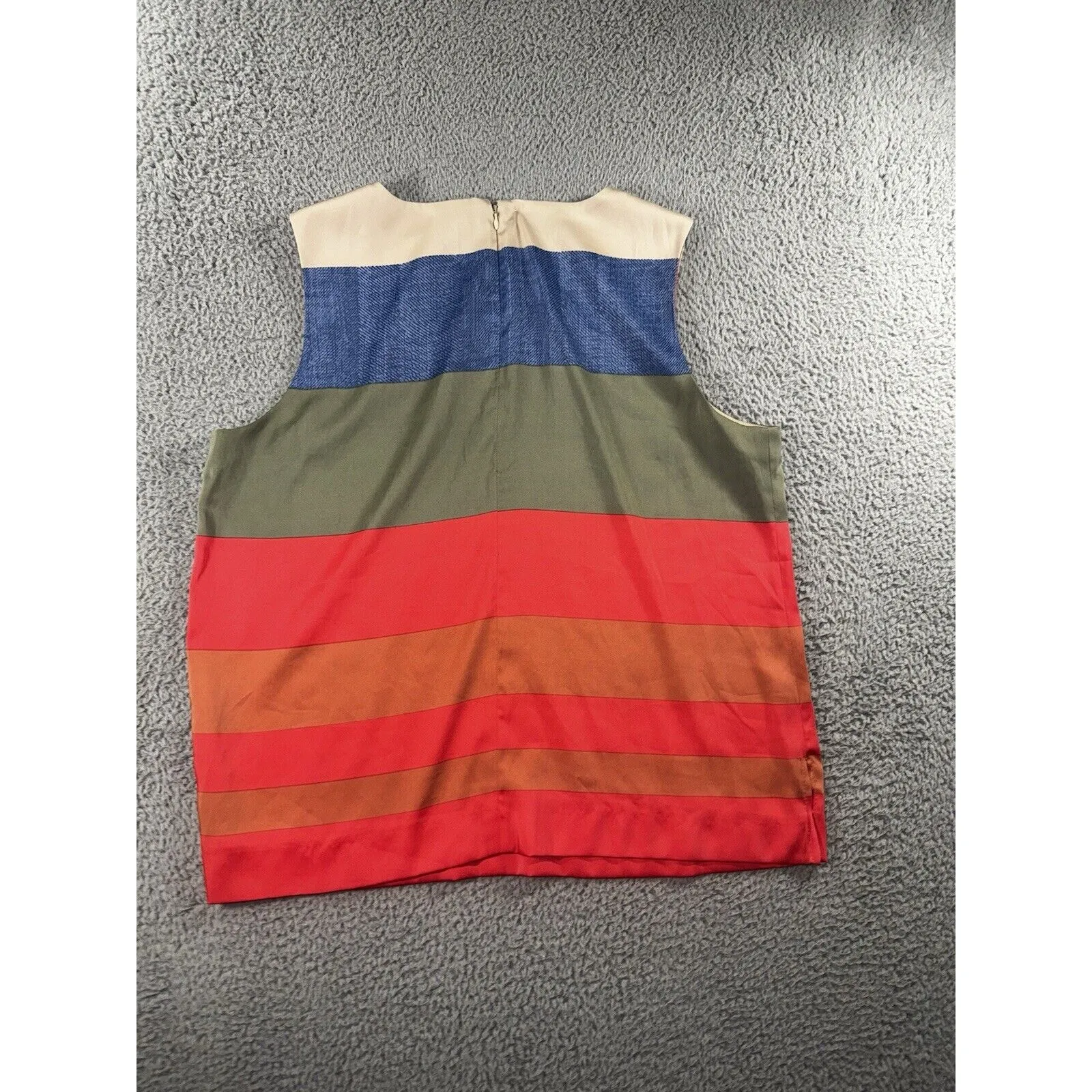 Vince Camuto Sleeveless Top Women XL Colorful Chic‎ Career Office Nautical - Image 2