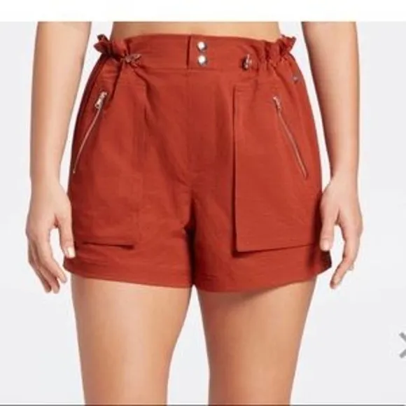 CALIA Carrie Underwood Paperbag Carmelized Walnut Shorts Women's Size XXL NWT - Image 10