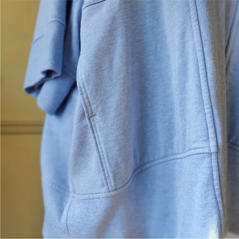 Athleta Lotus Wrap Blue Heather Open Front Cardigan with Pockets Size XXS/XS - Image 8