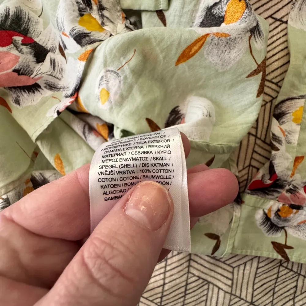 Lauren Ralph Lauren Black Label Women’s Floral Cotton S Shirt (Multi) Green - Image 4