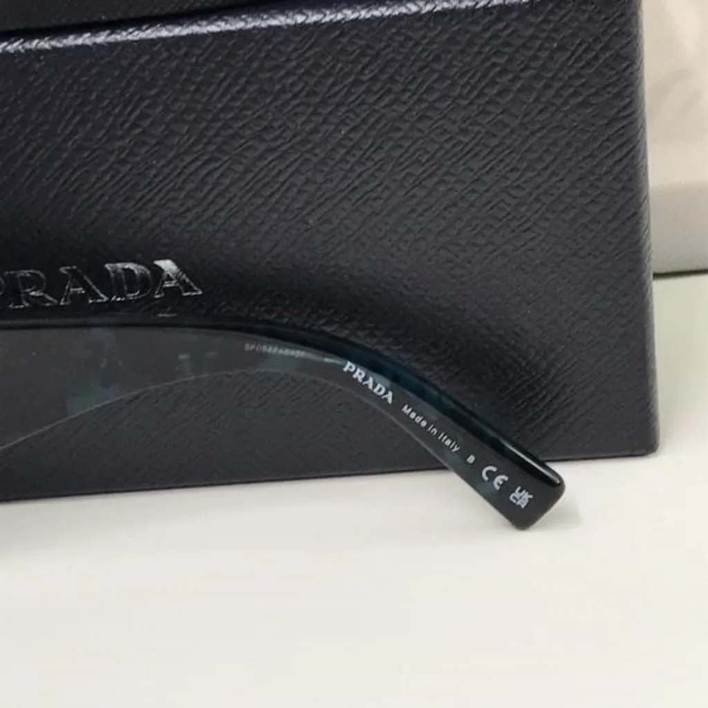 New Authentic Prada Red Tortoise Shell Sunglasses - Image 12