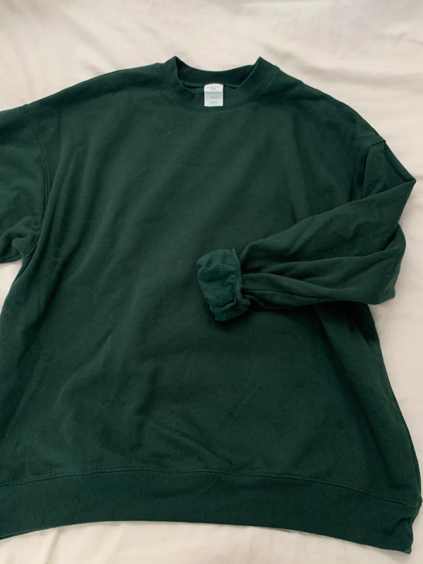 Hanes forest green sweatshirt - Image 3