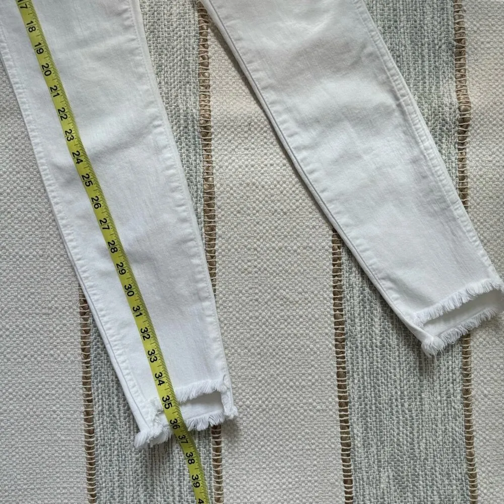 Madewell 10" High-Rise Skinny Jeans in Pure White: Step-Hem Edition Women’s 24 - Image 8