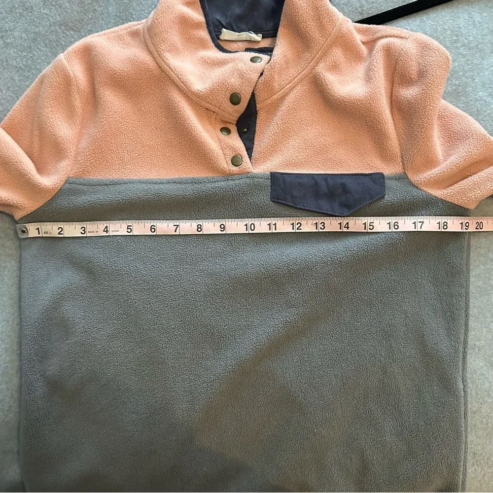 Entro Pink & gray High Neck Fleece Jacket Size Small - Image 6