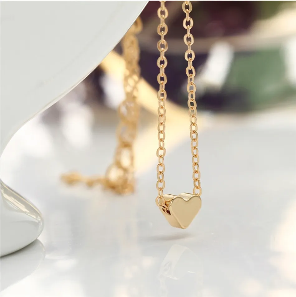 Boutique Gold Heart Necklace - Image 2
