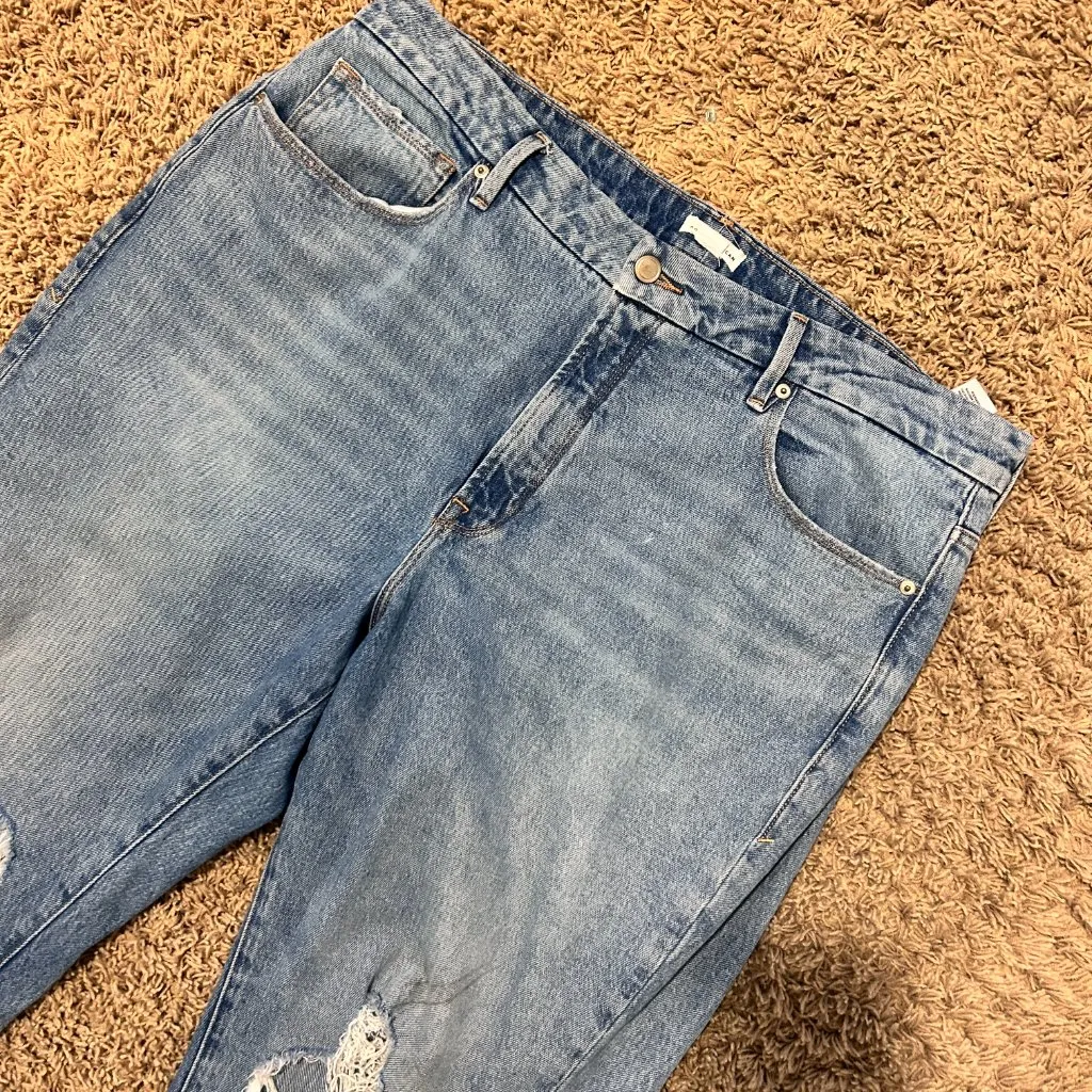 Good American Good Boy Curvy Jeans in Indigo085 in Women's Size 16 Plus Size - Image 3