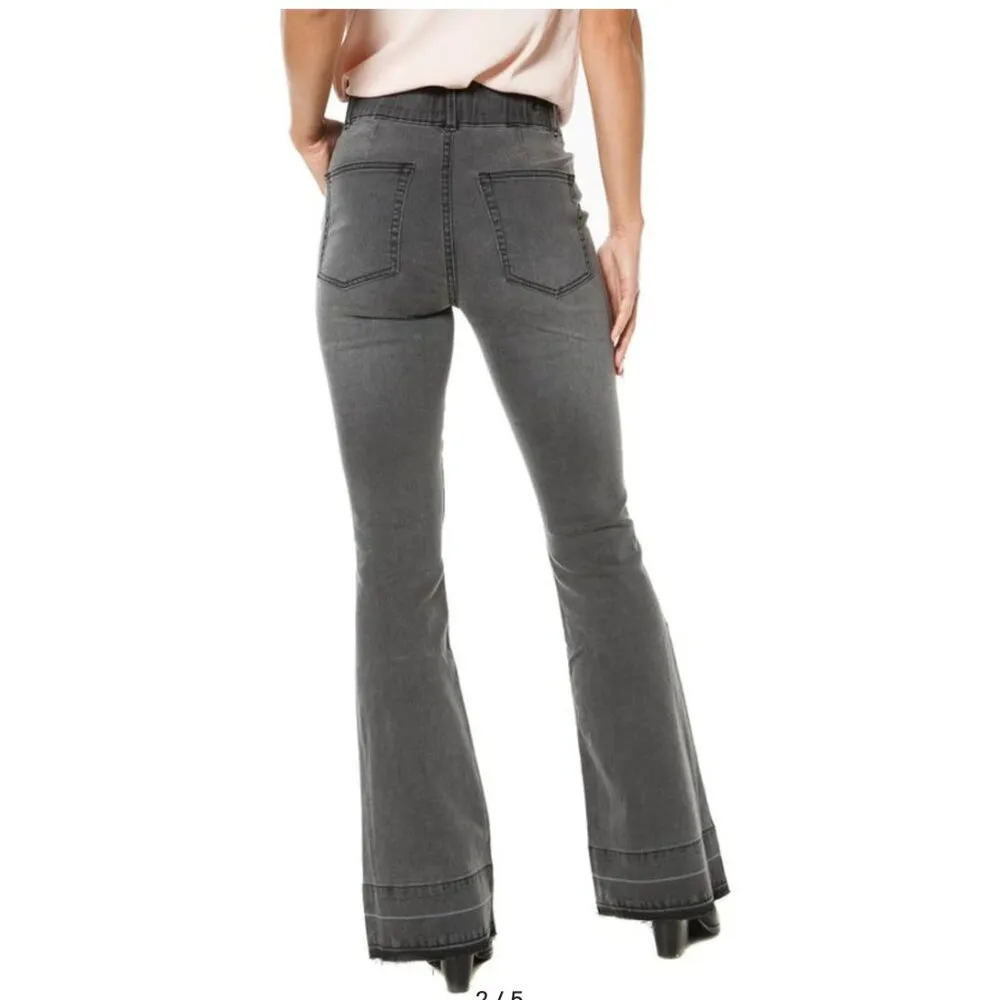 NWT JUICY COUTURE Malibu Released Hem Pull-on Jeans In Black Wash - Image 5