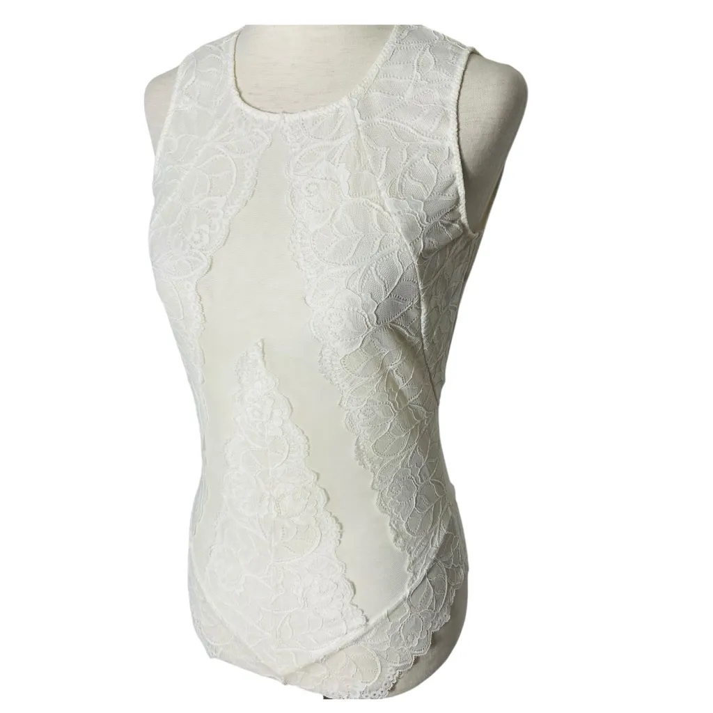 FLORA NIKROOZ Lace Cheeky Bodysuit - Image 4