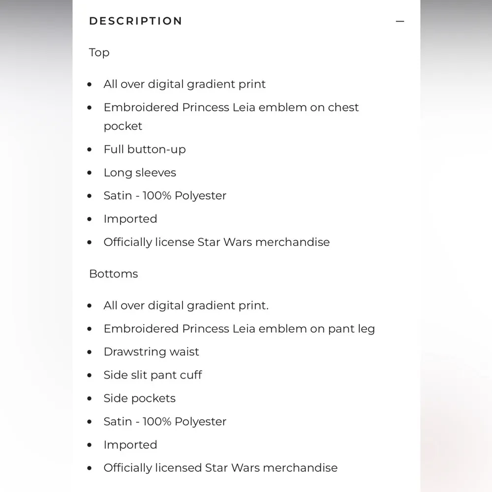 NWT Women’s Heroes & Villains Star Wars Leia Satin Pajama Set Green Size XL - Image 10