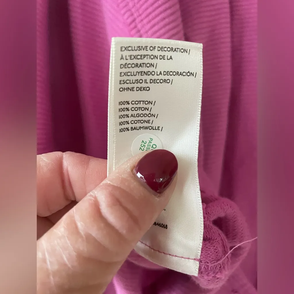 We The Free Total Eclipse Oversized  Rib Knit Crew Neck Long Sleeve Top; size S - Image 8