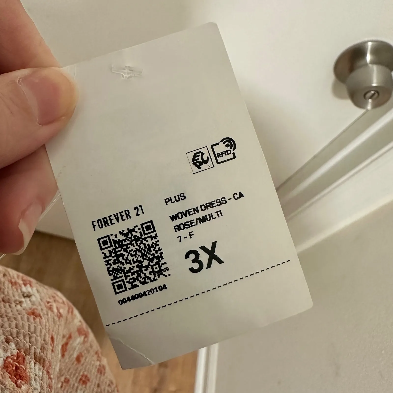 FOREVER 21+ | NWT Floral Smocked Square Neck Tie Shoulder Midi Dress, 3X/XXXL - Image 10