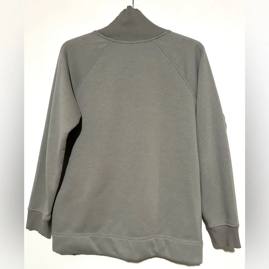Athleta Cozy Karma Side Zip Funnel Neck Pullover Sage Green Sweater Small - Image 5