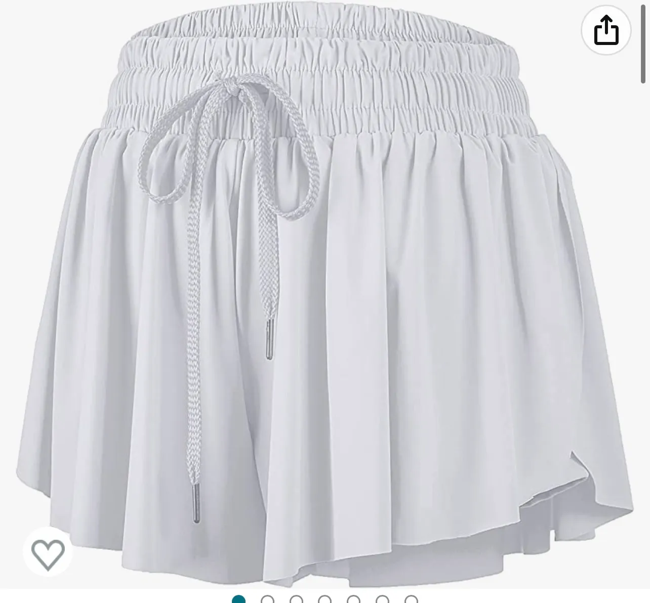 Amazon Flowy  Shorts Running  White XS - Image 2