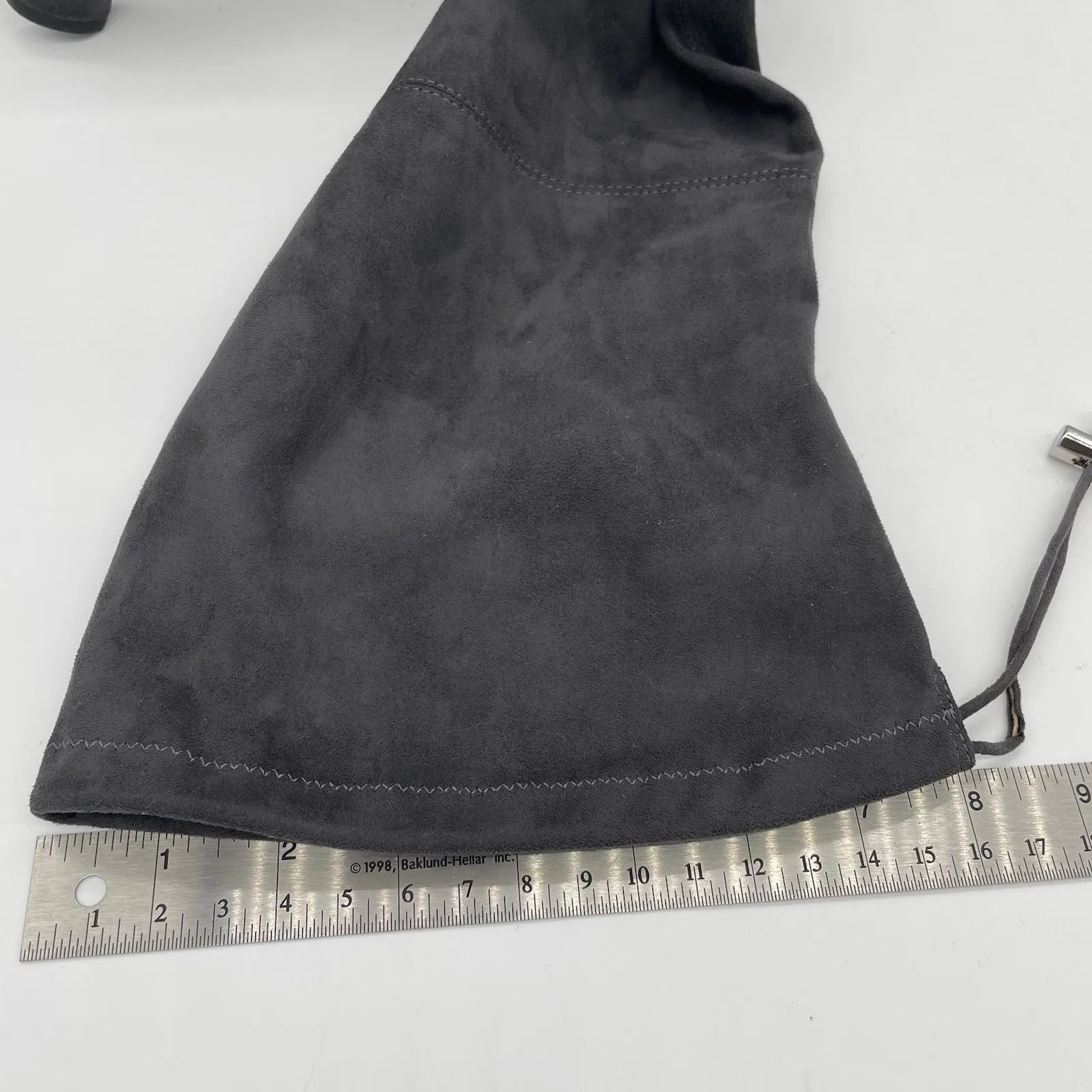 Sam Edelman Womens 8 Boots Kent Over the Knee Dark Gray Soft Vegan Suede Hi Heel - Image 16