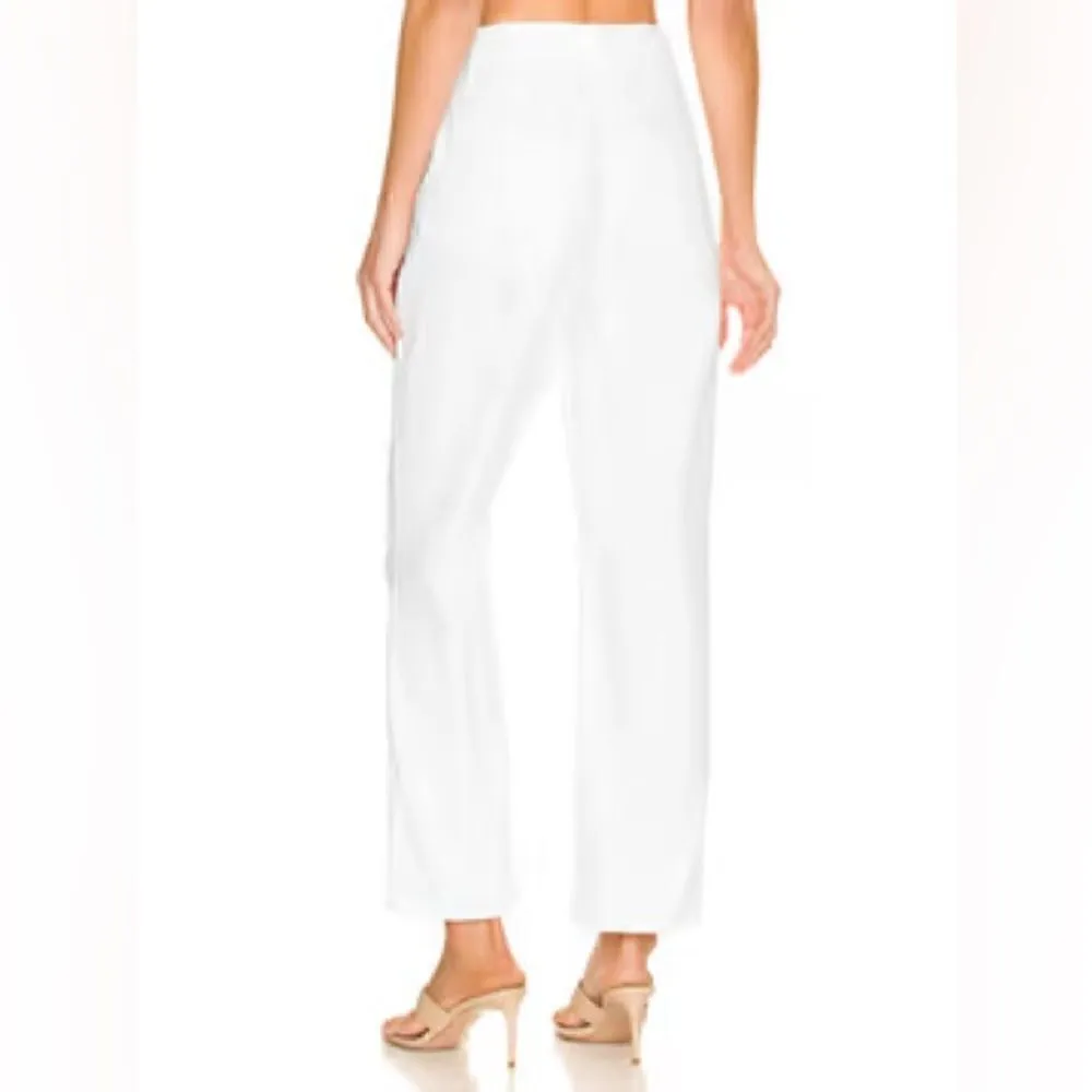 NWT Good American Good '90s Duster Natural Fray White - Image 12