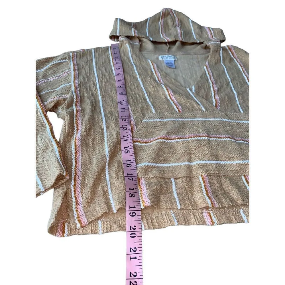 L Space Paradise Sunrise Stripe Print Hooded Pullover - Image 10