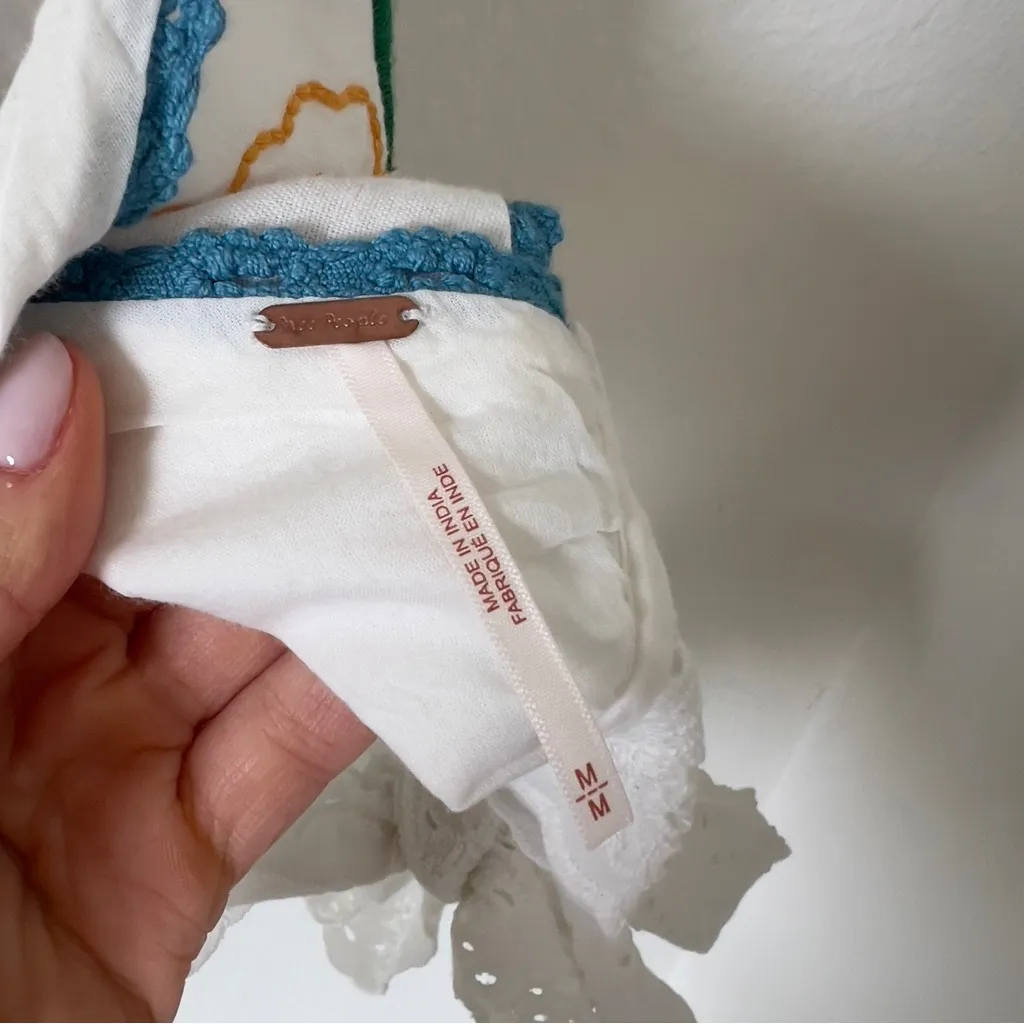 NWT Free People Lucy Mae Shorts and Halter Tank Set in Floral Cream Combo - Image 11