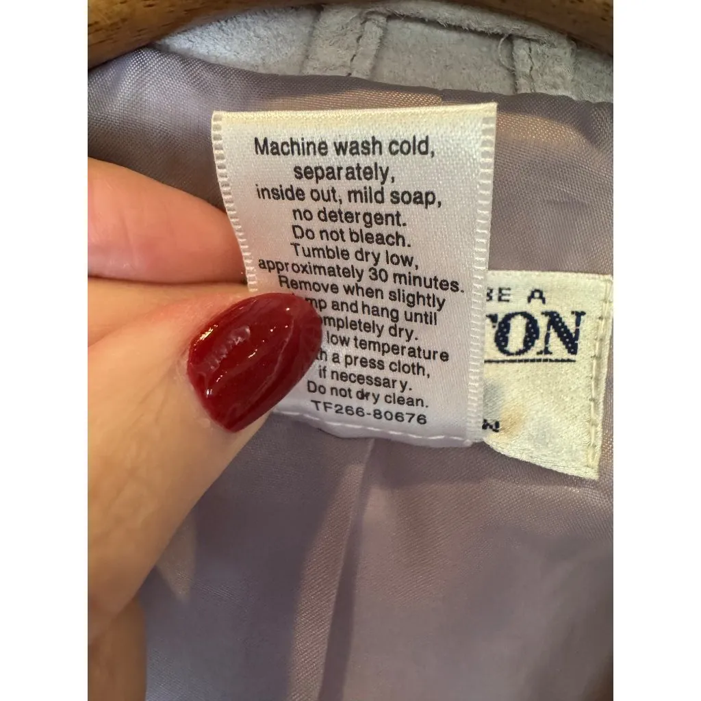 Pendleton Blazer Women Large Purple Lilac Leather Single Breasted Jacket Outdoor - Image 9