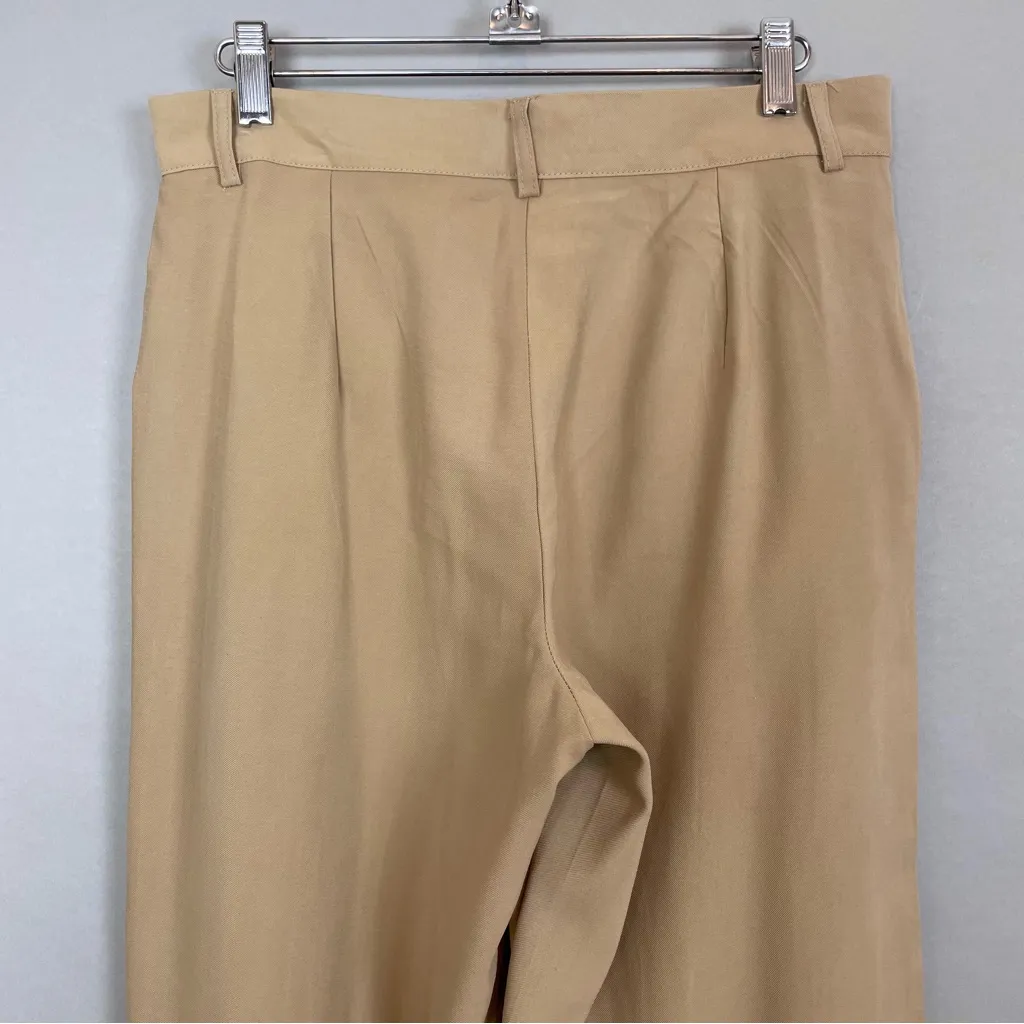 Cotton On Pants NWT Linen Taupe Straight Leg Women 6 Wide Leg Business‎ Casual - Image 5