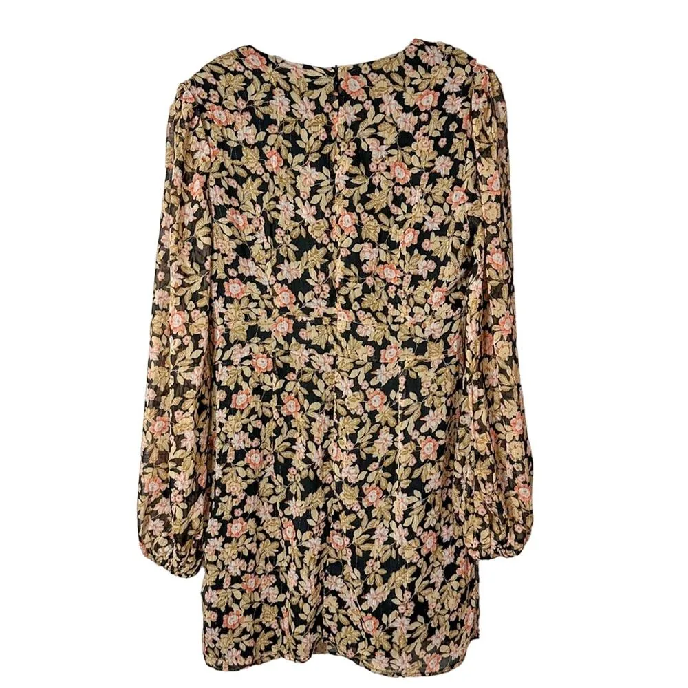 NEW w tags Nasty Gal Nothin Bud Love Floral Fitted Mini Dress Size 10, MSRP $105 - Image 12