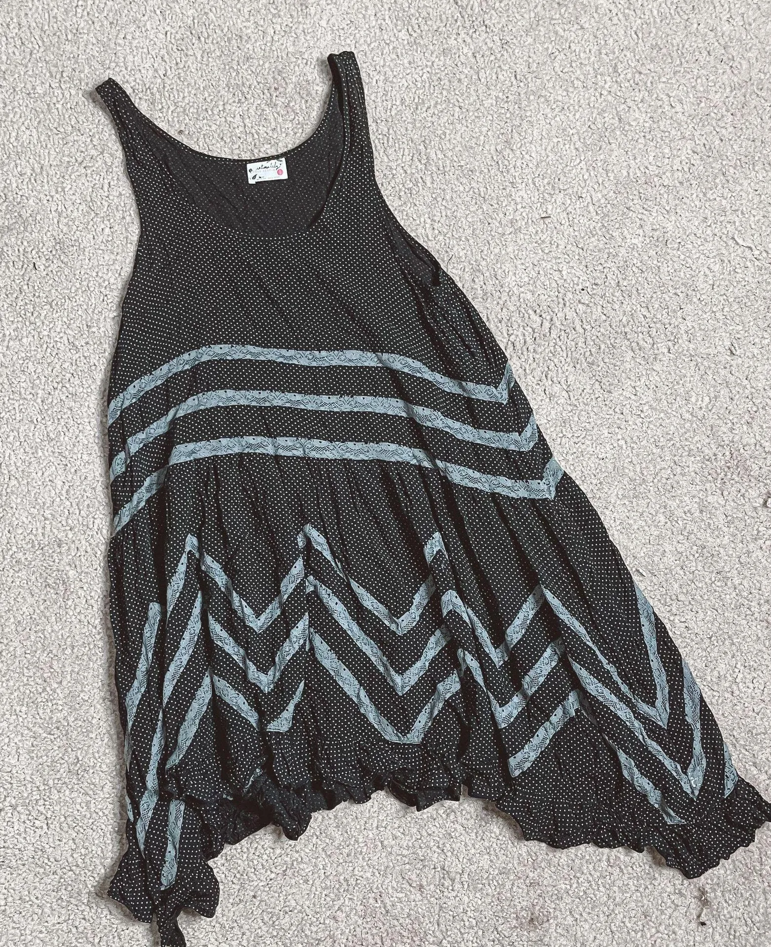 Intimately  Polka Dot Voile Trapeze Slip Dress - Image 3