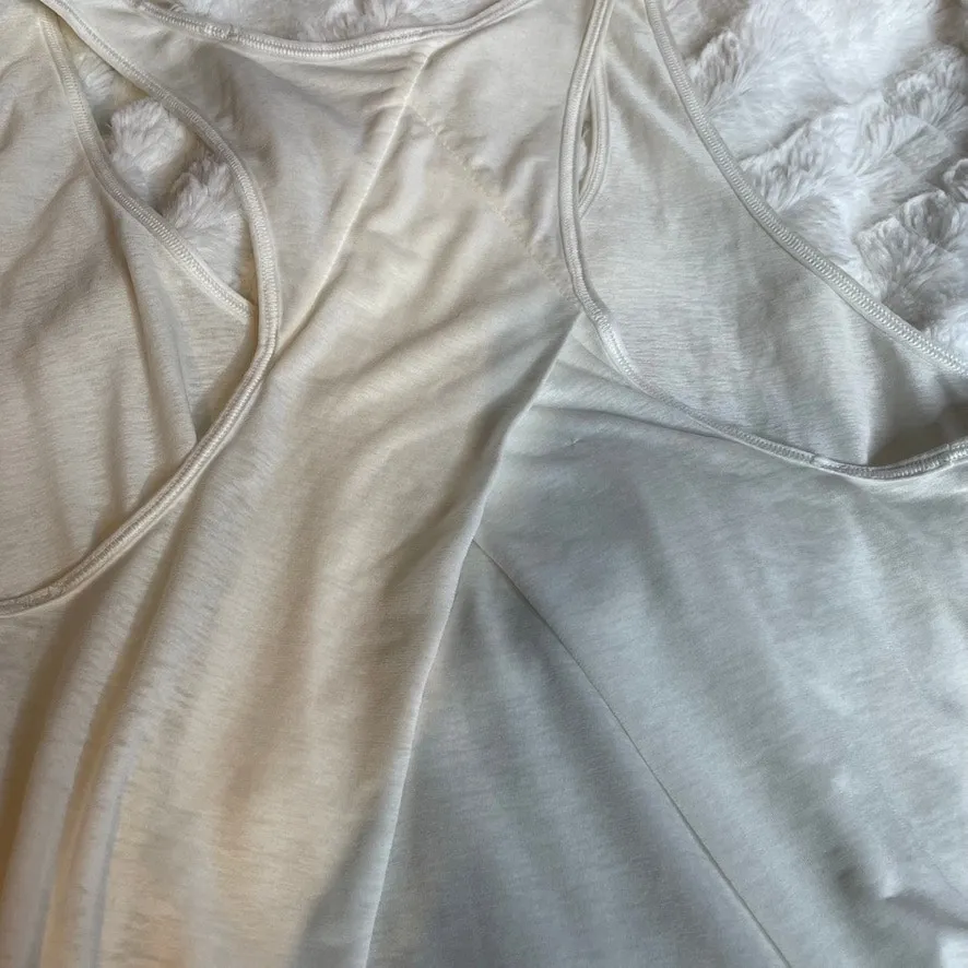 LULULEMON White Cross Back Tank Top‎ Small Gym Yoga Workout Lounge - Image 4