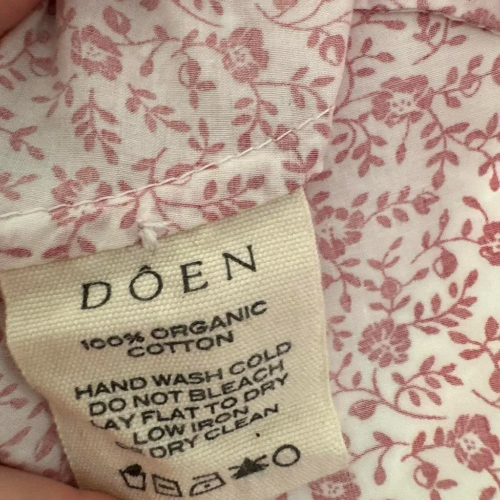 DÔEN Dia Dress in Rouge Cottage Ivy Floral XXS Red - Image 5